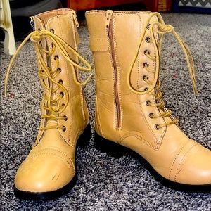 Tan Combat Boots